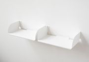 Mensole modulari "UBD" - Set di 2 - 45 cm - Acciaio - Bianco