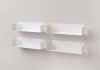 Étagère modulable "U" 60 cm - Lot de 4 - Acier