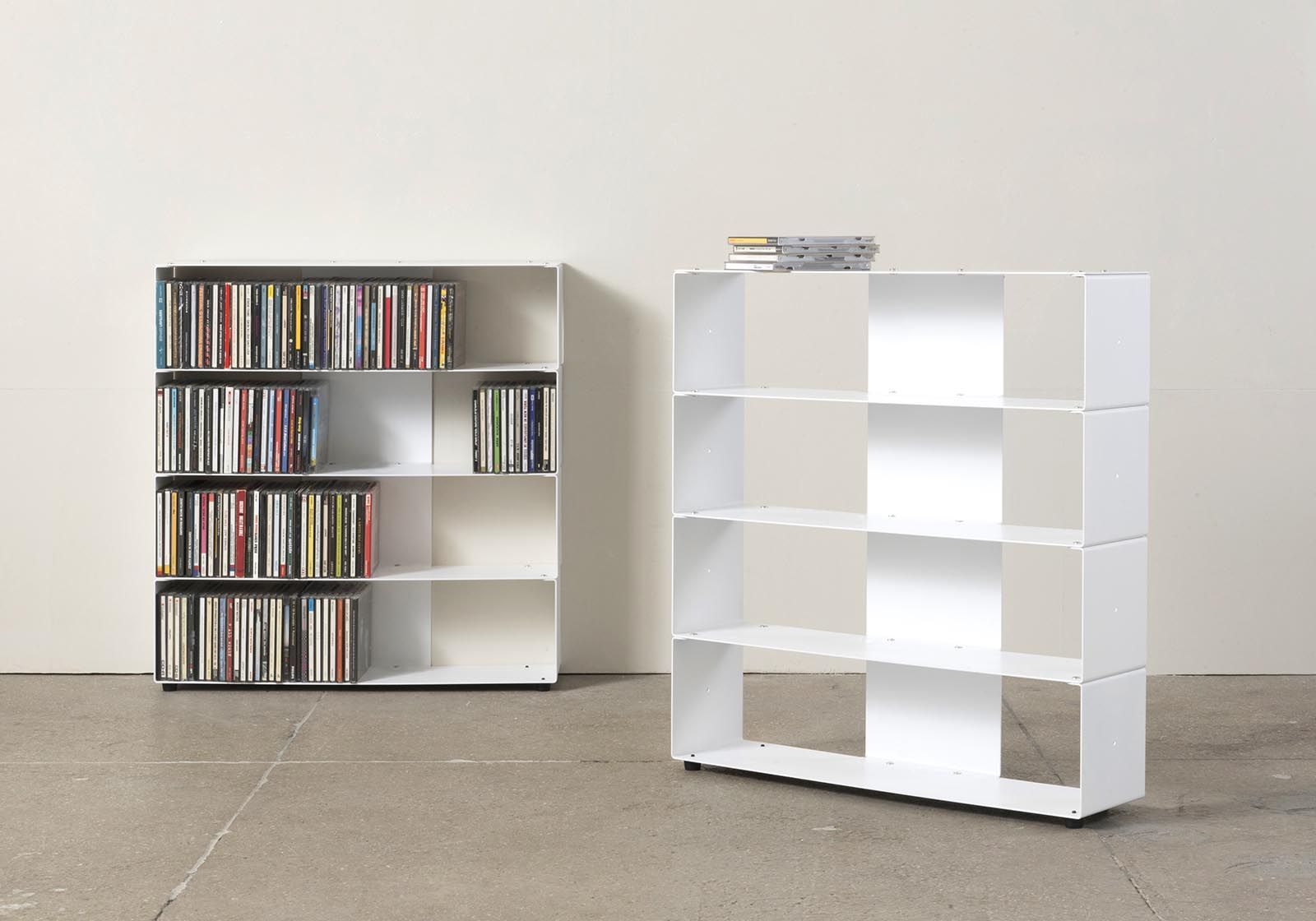 Cd Regal 60cm 4 ablagen B60 H60 T15 cm