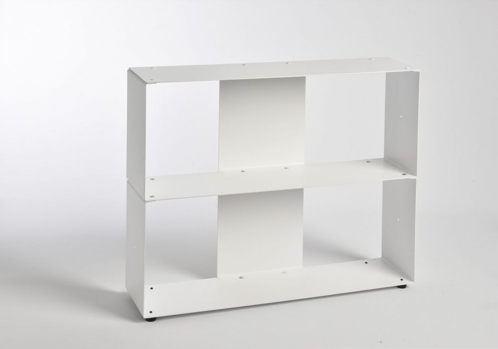 IDEALHOUSE Libreria Industriale 80 Cm - 6 Ripiani Sfalsati In MDF E Metallo, Vintage Per Soggiorno, Camera Da Letto O Ufficio, 176x80x30 Cm - 2