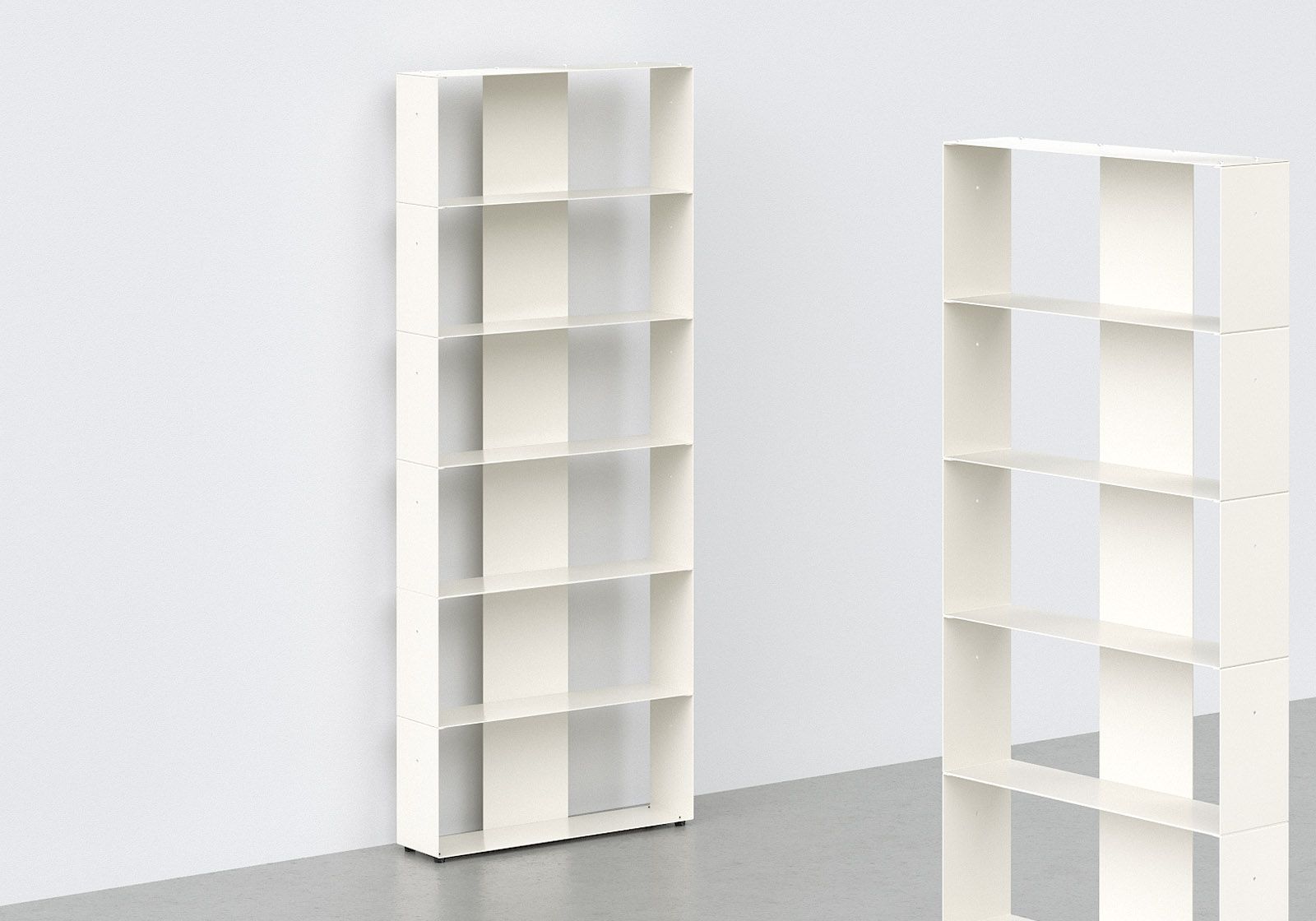 Estanterias librerias 60 cm - metal blanco - 6 niveles