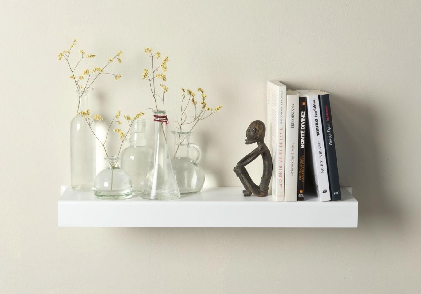 Wall Shelf white metal 60 cm