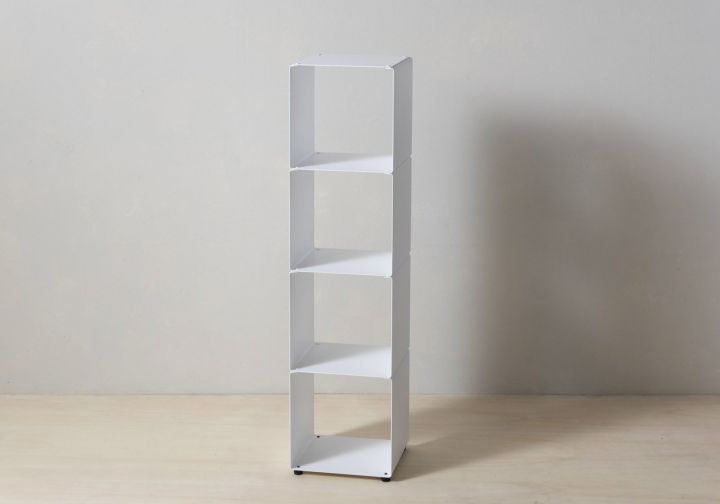 Buy Cube shelf - Steel column storage - 4 shelves