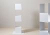 Cube shelf - Steel column storage - 5 shelves