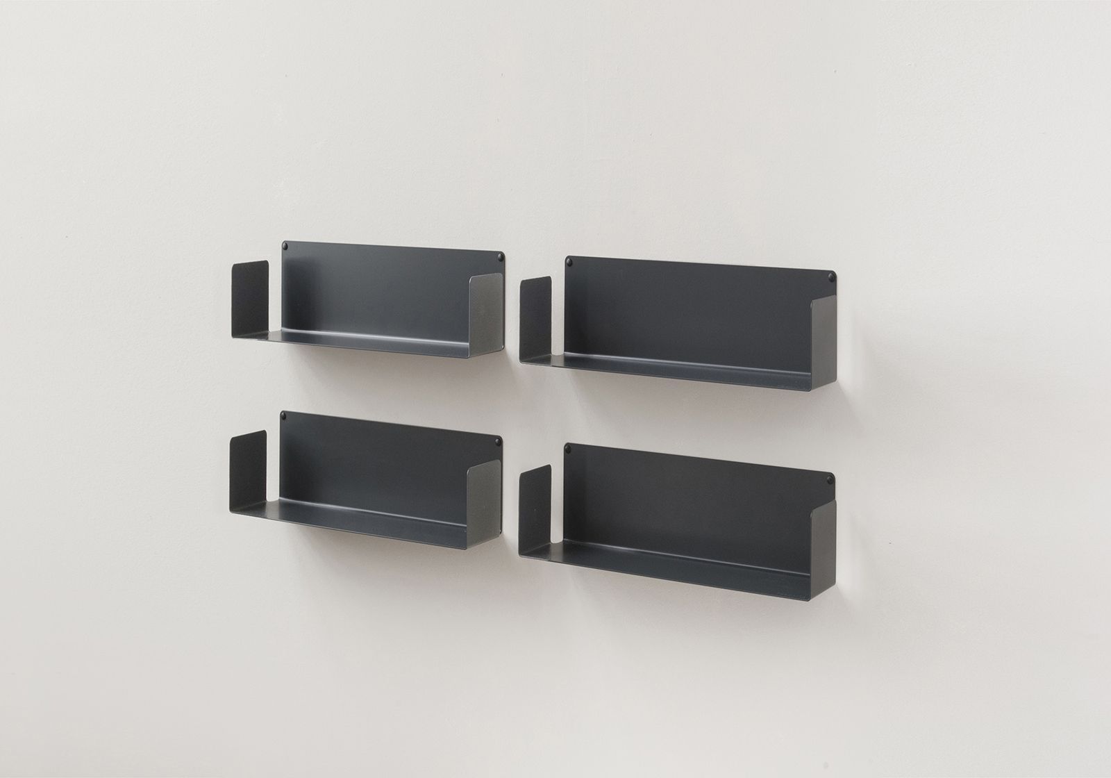Mensola porta CD - USCD - Set di 4 - 45 cm - Acciaio