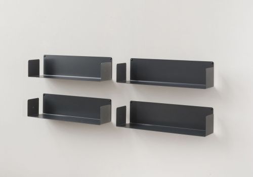 Mensola porta CD - Set di 4 - 60 cm - Acciaio