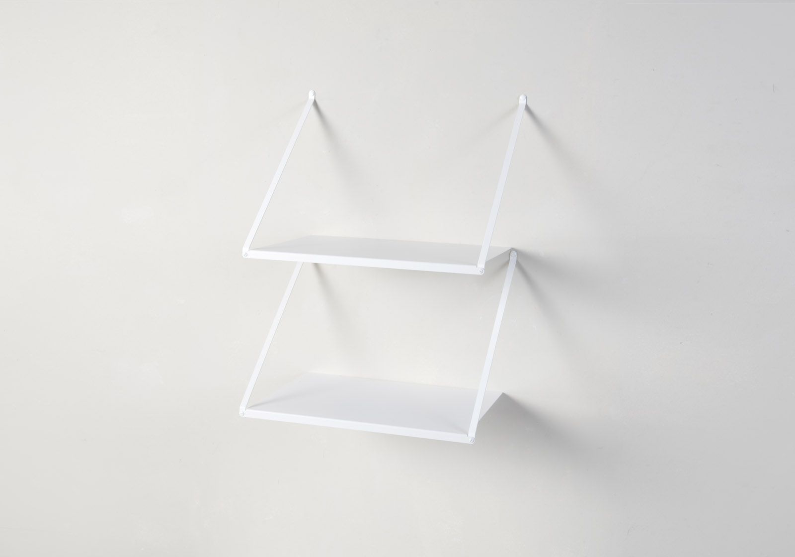 Sale Hanging Wall Shelf 50 x 35 cm White Steel