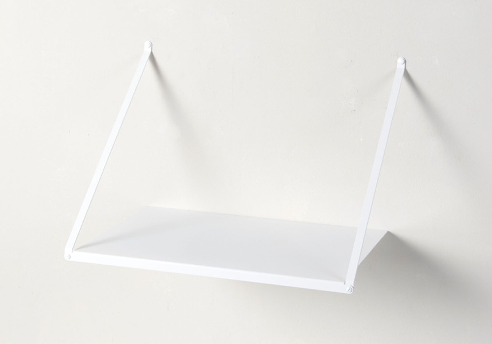 Sale Hanging Wall Shelf 50 x 35 cm White Steel