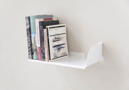 Étagère pour livres - 45 x 25 cm - Acier Blanc Étagère livre - 1