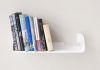Bücherregale 60 x 25 cm  - weißer Stahl Bücherregal - 3