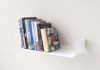 Mensola per libri 60 x 25 cm - Acciaio Bianco Mensole per libri - 1