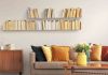 Wall bookshelves 23,62 inches long - Set of 6 Bookshelves - 9