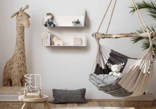 Floating shelves  "U" - 60 cm - Set of 2 Floating shelves - 13