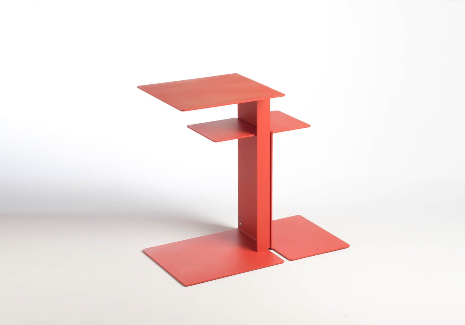 copy of Side table – Couch table - Red Modules Bibliothèque - 1