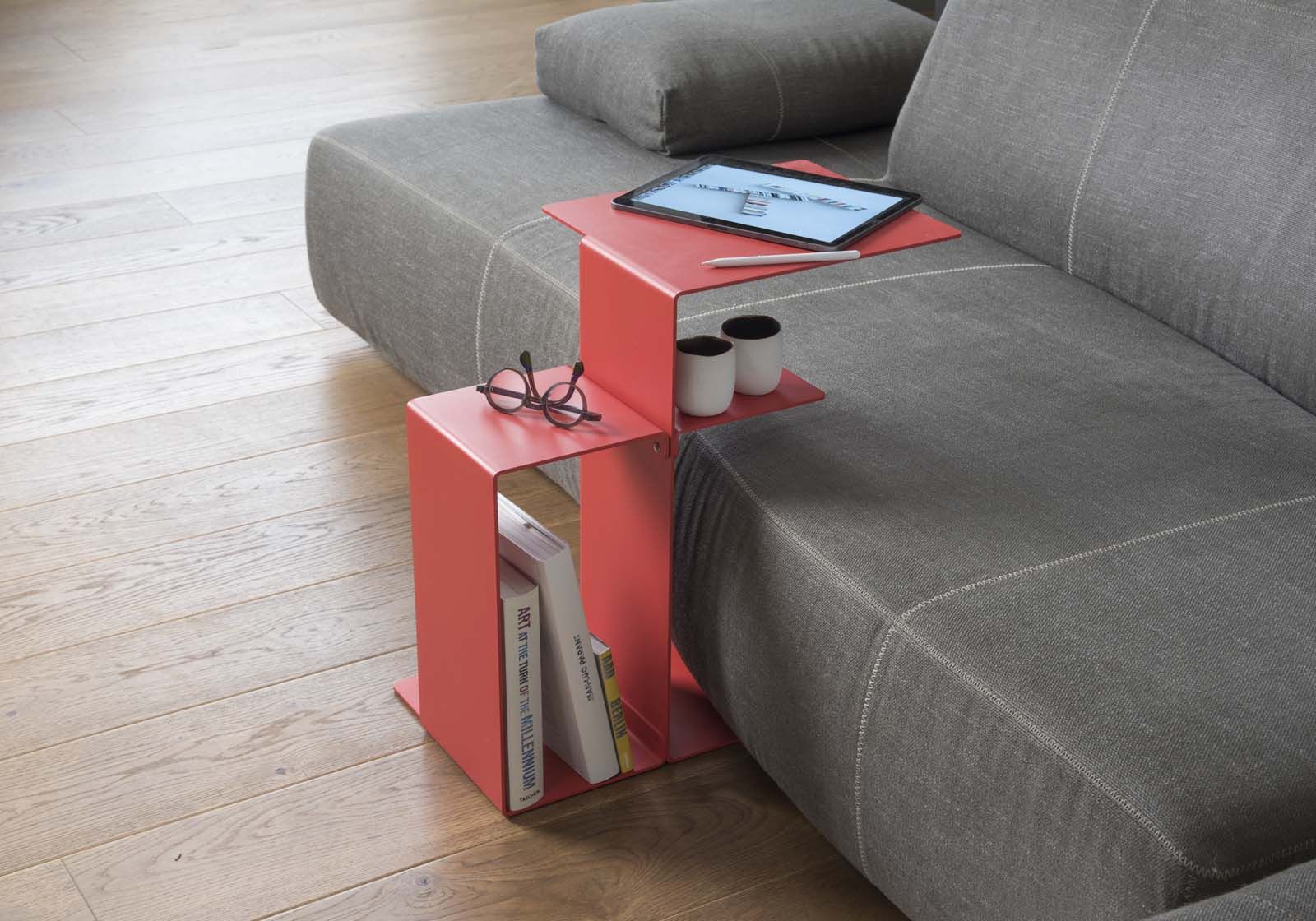 Tavolino da divano rosso – Grandi libri Tavolino da divano - 1