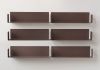Floating shelves rust colour - 60 x 15 cm - Set of 2 Rust color shelves - 6