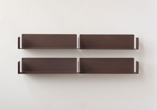 Floating shelves rust colour - 60 x 15 cm - Set of 2 Rust color shelves - 3
