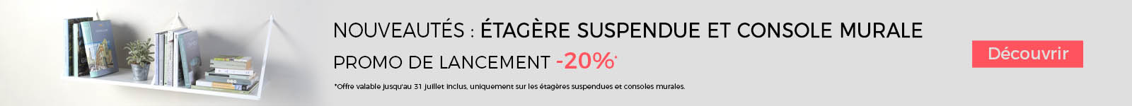 Promotions étagères