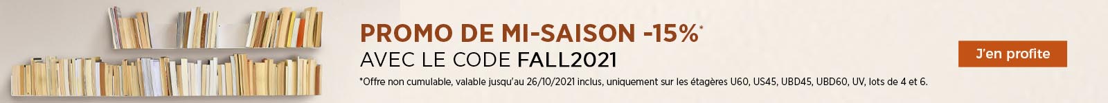 Promotions étagères