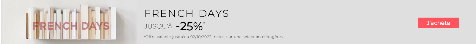 Promotions étagères